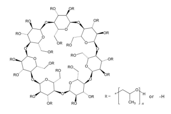 羟丙基-β-环糊精分子示意图